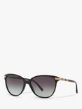 Burberry BE4216 Cat's Eye Gradient Sunglasses, Black