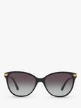 Burberry BE4216 Cat's Eye Gradient Sunglasses, Black