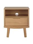 John Lewis Bow 1 Drawer Bedside Table