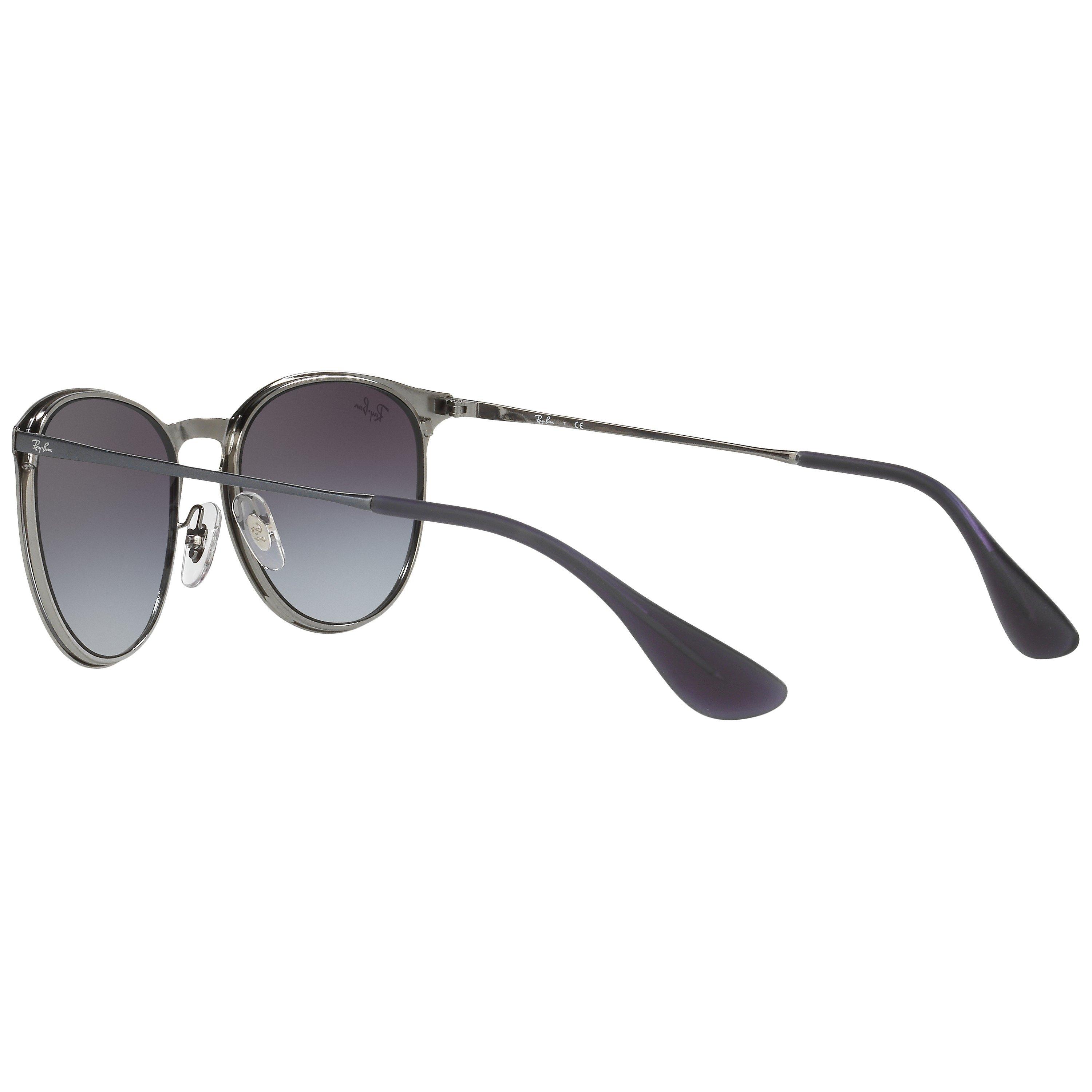 Ray-Ban RB3539 Erika Oval Sunglasses, Grey