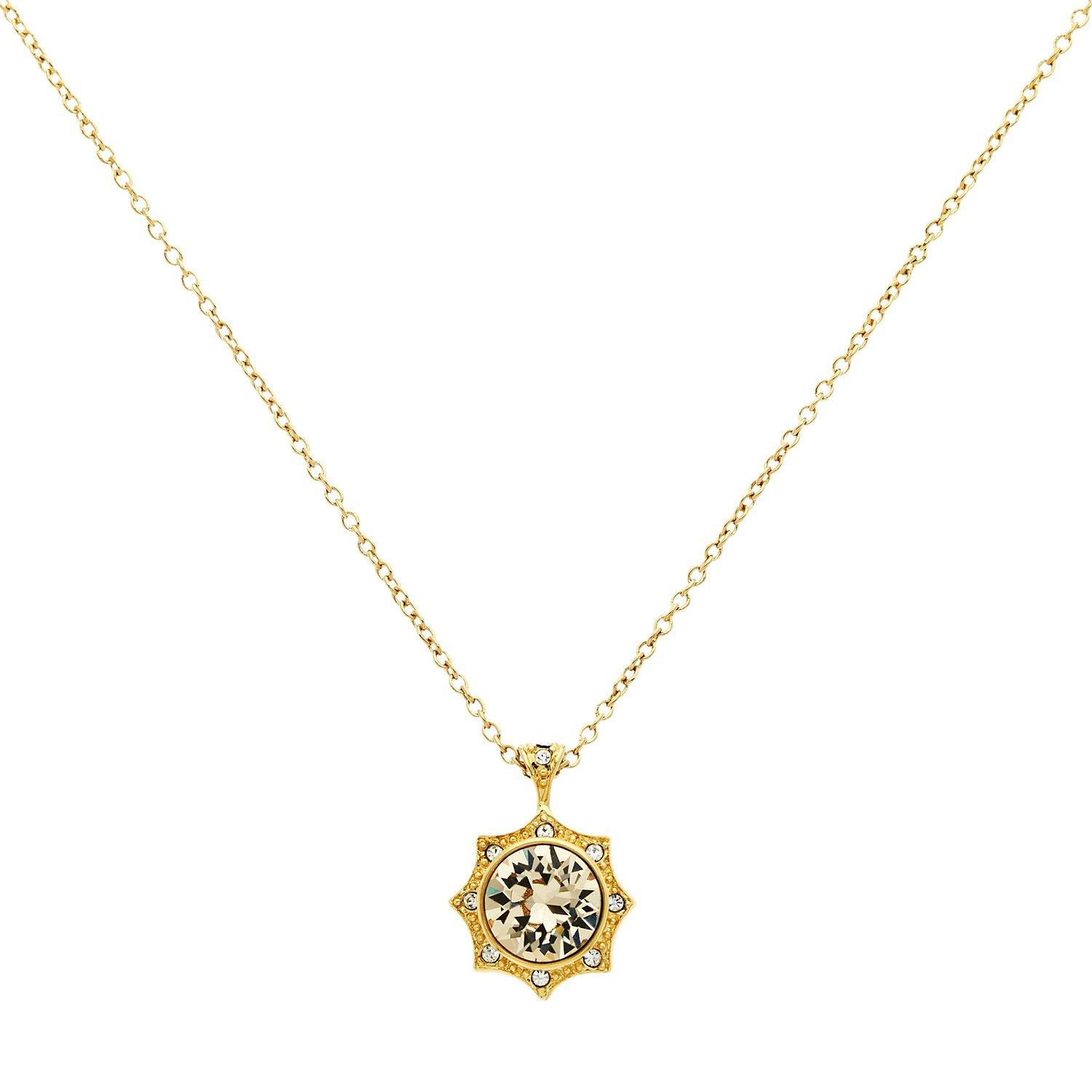 Cachet Becka Swarovski Crystal Pendant Necklace, Gold