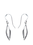 Nina B Hook Drop Earrings, Silver