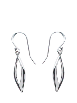 Nina B Hook Drop Earrings, Silver, Silver