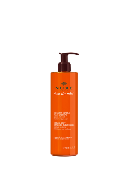 NUXE Rêve de Miel® Face and Body Ultra-Rich Cleansing Gel, 400ml, 