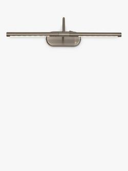 John Lewis Litho LED Wall Light - view 2, Satin Nickel