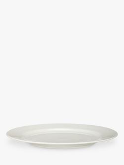 John Lewis Luna Fine China Rim Plate, 21.5cm, Natural - view 2, Natural