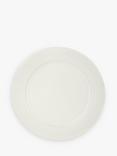 John Lewis Luna Fine China Rim Plate, 27.5cm, Natural