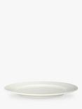 John Lewis Luna Fine China Rim Plate, 27.5cm, Natural