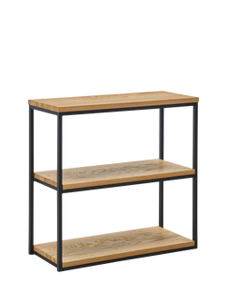 John Lewis Calia Low Shelving Unit, Oak, Oak