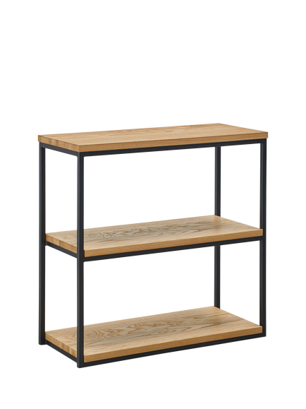 John Lewis Calia Low Shelving Unit, Oak, Oak