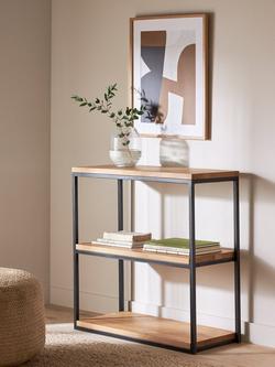 John Lewis Calia Low Shelving Unit, Oak - view 2, Oak