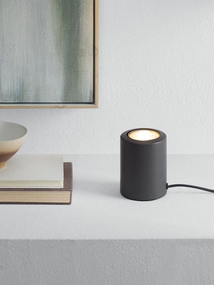John Lewis Didi Table Uplighter, Gunmetal Grey - view 2, Gunmetal Grey