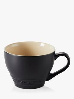 Le Creuset Stoneware Grand Mug, 400ml, Satin Black