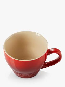 Le Creuset Stoneware Grand Mug, 400ml - view 2, Cerise