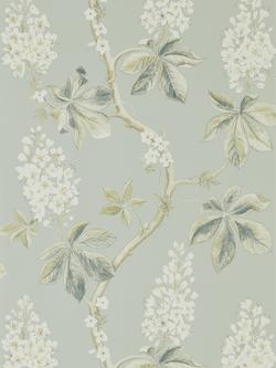 Sanderson Chestnut Tree Wallpaper, Grey Blue / Sage Dwow215708