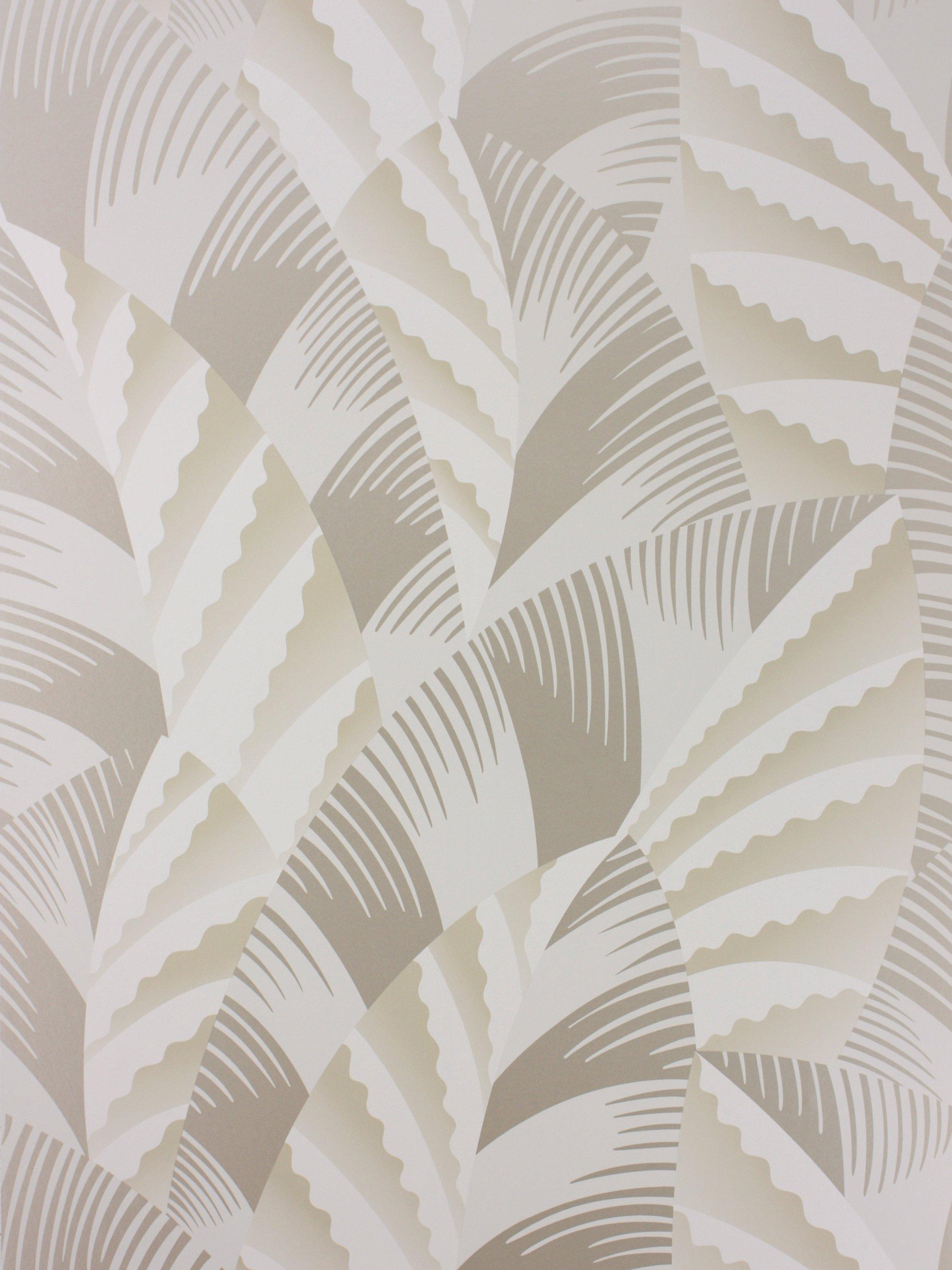 Osborne & Little Chrysler Wallpaper, Pale Stone W6891-03