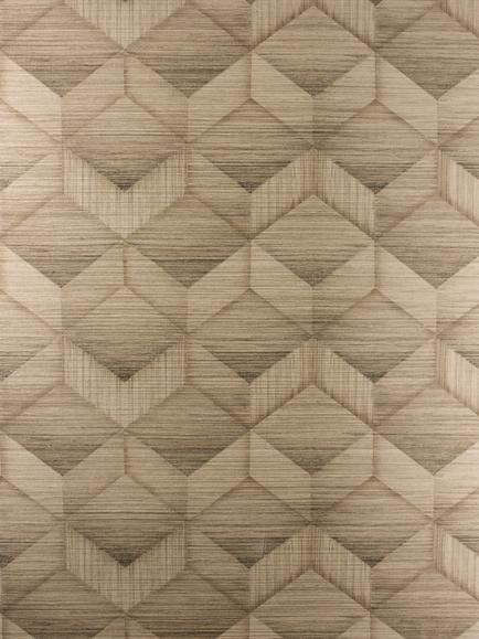 Osborne & Little Parquet Wallpaper, Fawn W6900-03