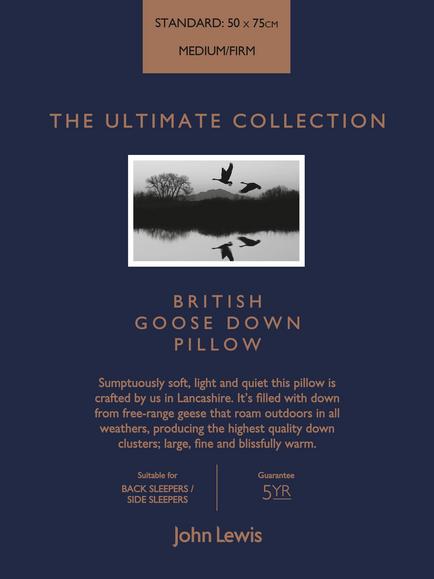 John Lewis The Ultimate Collection British Goose Down Bedding, White