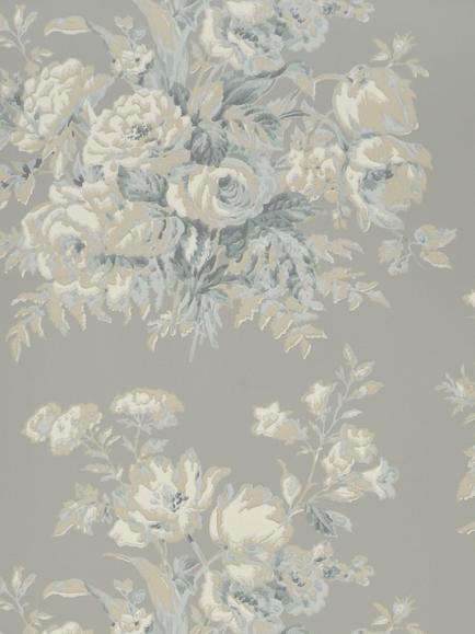 Ralph Lauren Francoise Bouquet Wallpaper, Slate Prl706/06