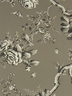 Ralph Lauren Ashfield Floral Wallpaper, Gunmetal Prl027/04