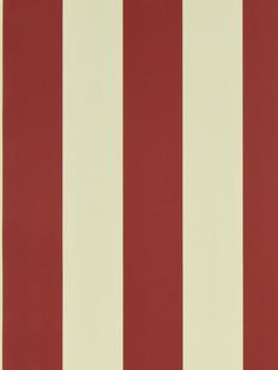 Ralph Lauren Spalding Stripe Wallpaper, Red / Sand Prl26/18