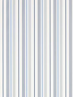 Ralph Lauren Gable Stripe Wallpaper, French Blue, PRL057/01, 