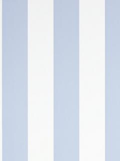 Ralph Lauren Spalding Stripe Wallpaper, Blue / White PRL26/10