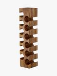 John Lewis Tall Mango Wood Wine Rack, 12 Bottle, Natural