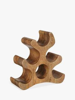 John Lewis Wine Rack, 6 Bottle, FSC-Certified (Mango Wood)