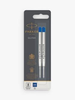 PARKER Quink Ballpoint Pen Gel Refill, Blue, Blue