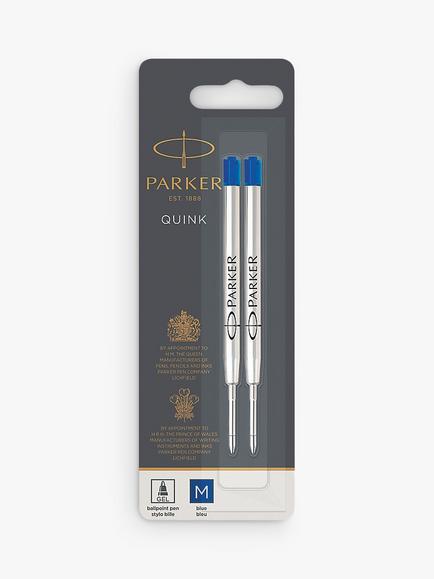 PARKER Quink Ballpoint Pen Gel Refill, Blue, Blue