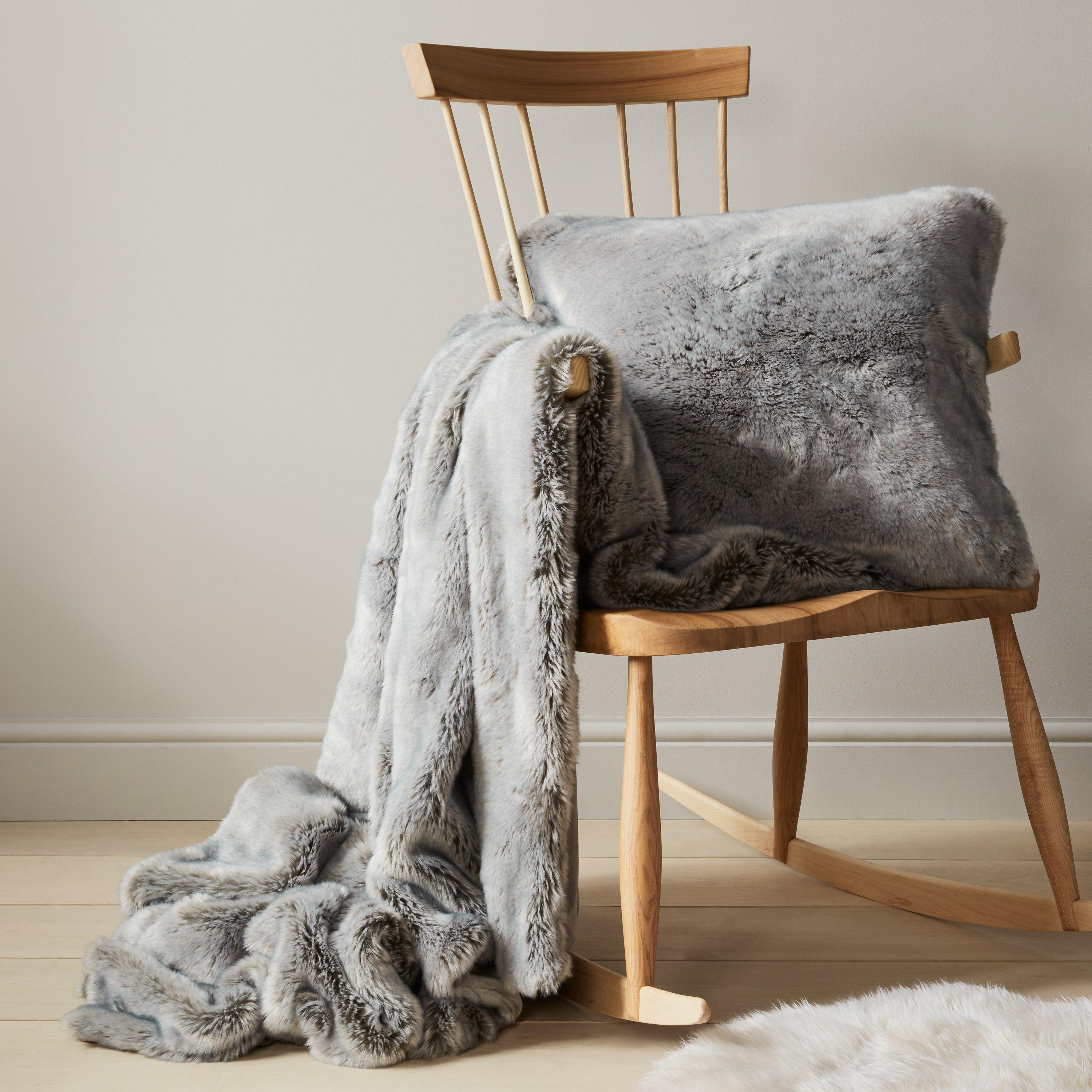 John lewis faux fur throws sale