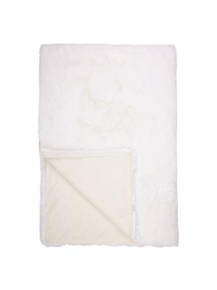 John Lewis Faux Fur Throw, White