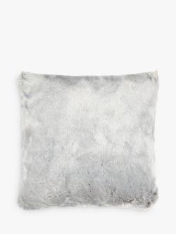 John Lewis Faux Fur Cushion, Grey