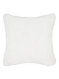 John Lewis Faux Fur Cushion, White