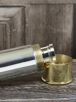 English Pewter Company 4oz Shotgun Cartridge Flask, 114ml - view 2, Pewter