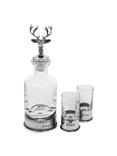 English Pewter Company Stag Mini Decanter & Glass Set