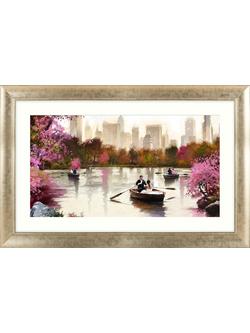 John Lewis Richard Macneil New York Haze Framed Print, 112 x 72cm, Pink/Multi