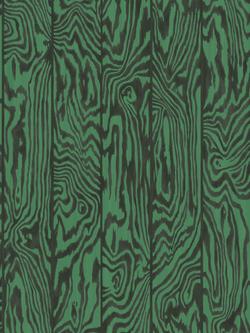 Cole & Son Zebrawood Wallpaper, Emerald 107/1001