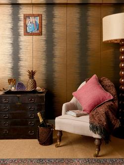 Cole & Son Plume Wallpaper - view 2, Chocolate / Gilver 107/3016