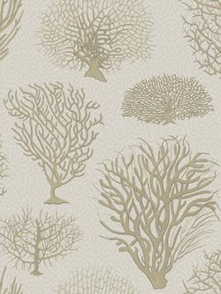 Cole & Son Seafern Wallpaper, Brown / Cream 107/2010