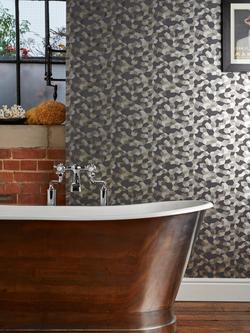 Cole & Son Ingot Wallpaper - view 2, Black / Brown 107/5026