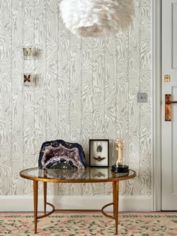 Cole & Son Zebrawood Wallpaper - view 2, Grey 107/1004
