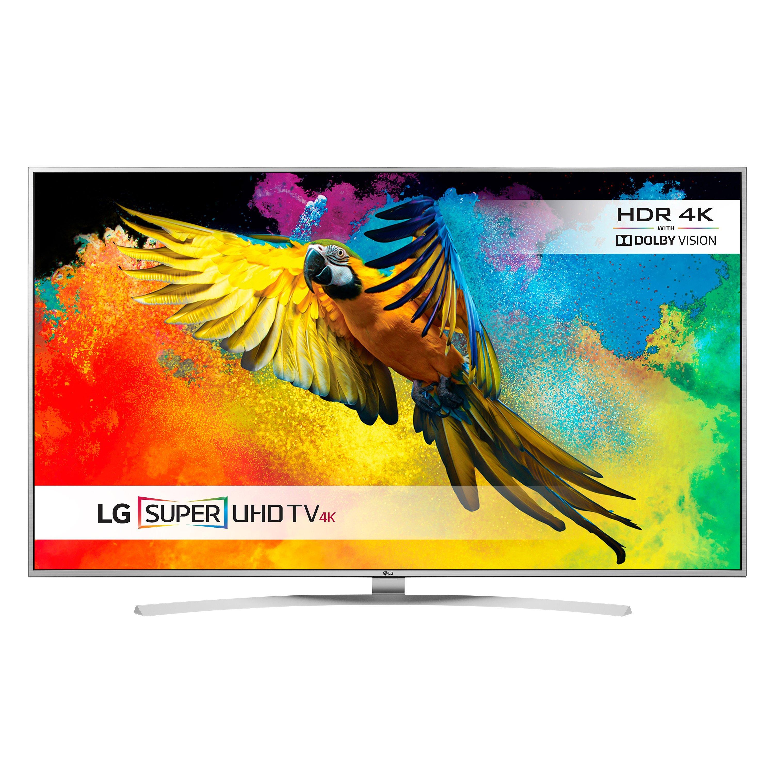 LG 49UH770 LED HDR Super 4K Ultra HD Smart TV, 49" With Freeview HD/freesat HD, Harman Kardon Sound & Bright Metal Design