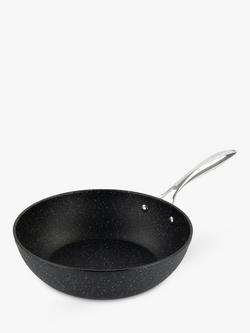 Eaziglide Neverstick2 Aluminium Non-Stick Open Wok, 28cm, Black