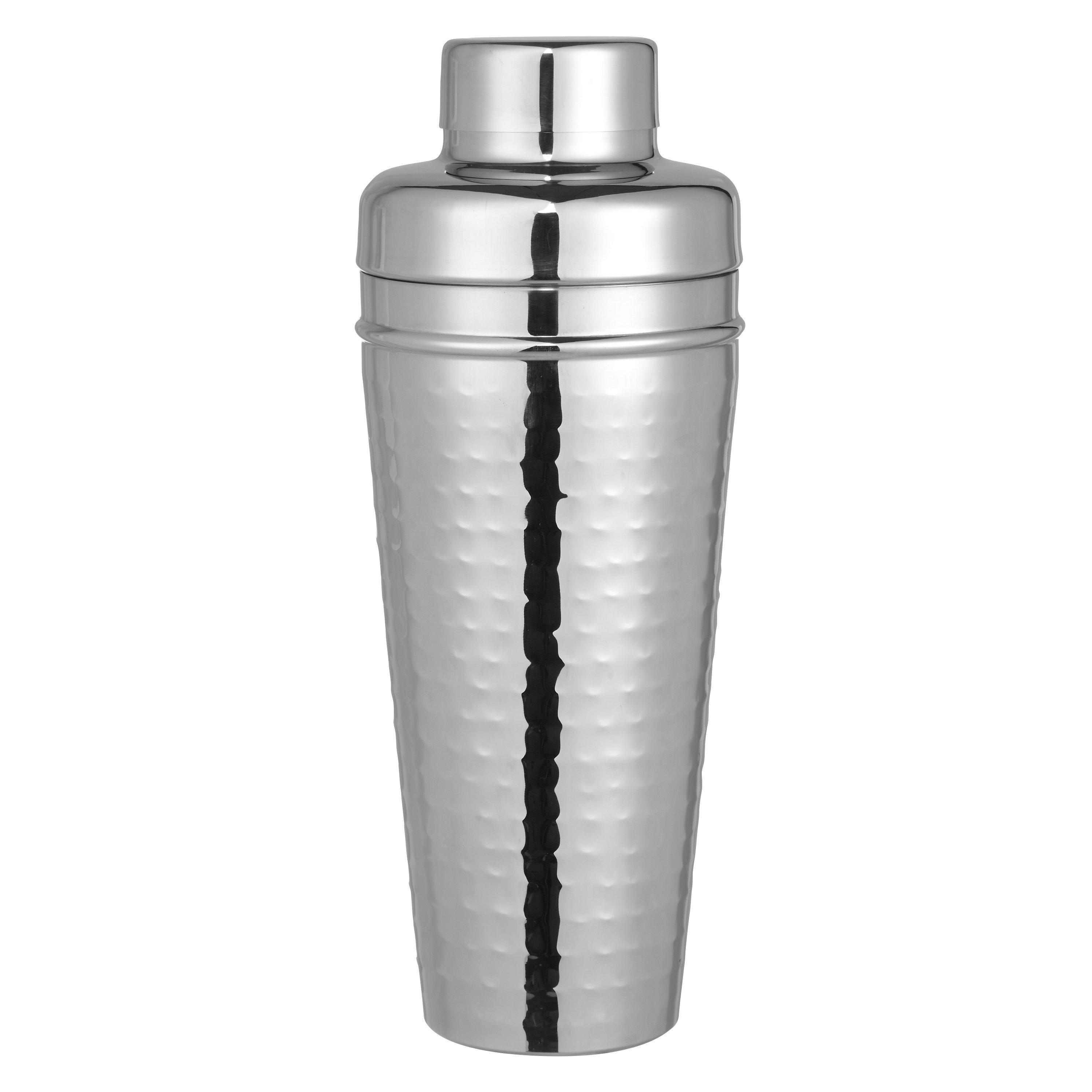 John Lewis & Partners Hammered Stainless Steel Cocktail Shaker