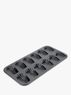 John Lewis Professional Non-Stick 12 Cup Madeleine Tray, Black