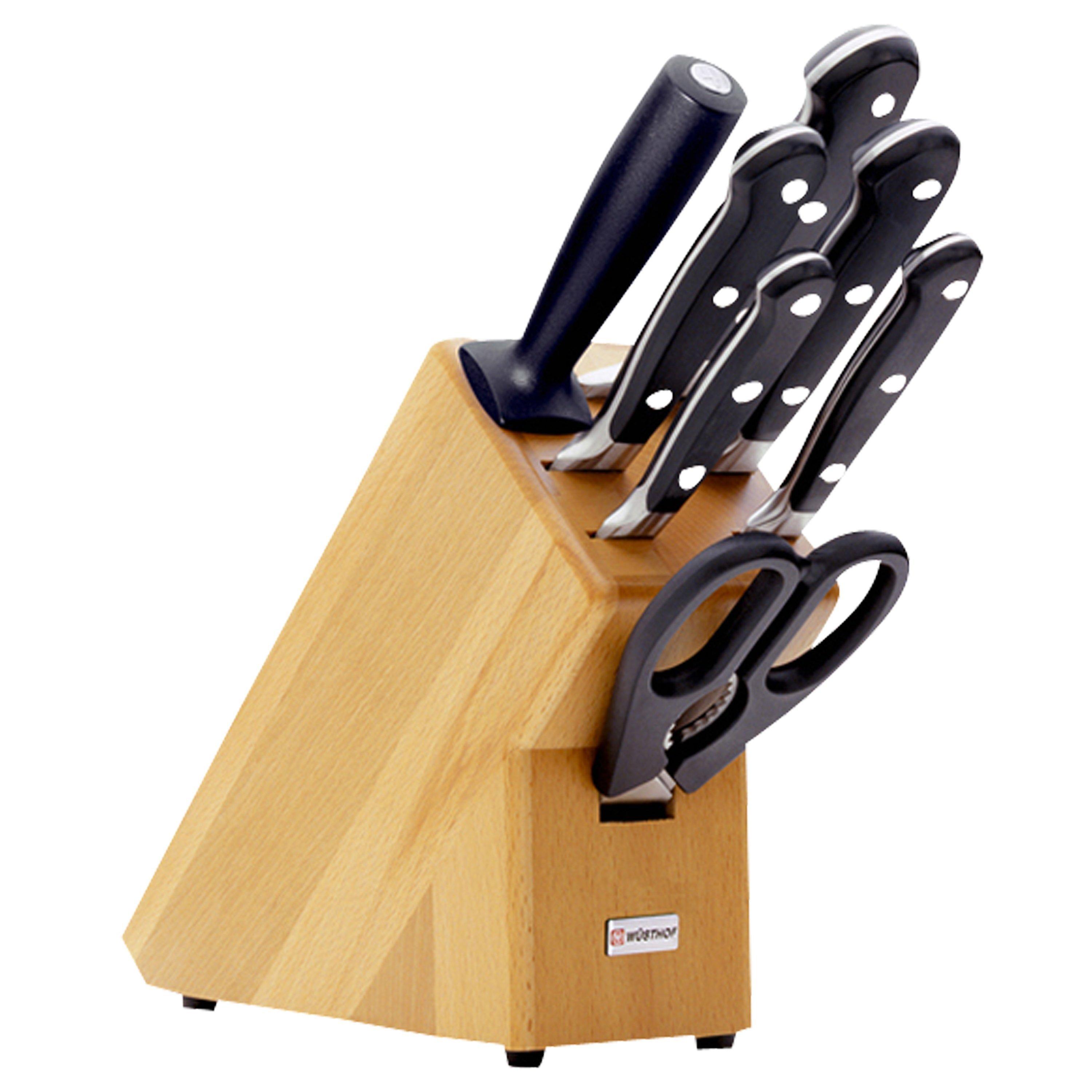 Wusthof Classic Filled Knife Block Set, 8 Piece