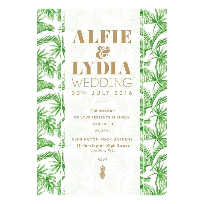 Abigail Warner Tropical Personalised Day Invitations