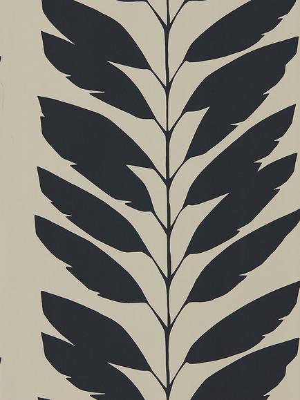 Scion Lohko Malva Wallpaper, Liquorice 111308